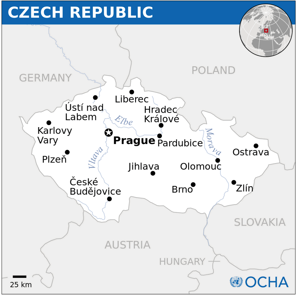 tschechisch republik lage karte
