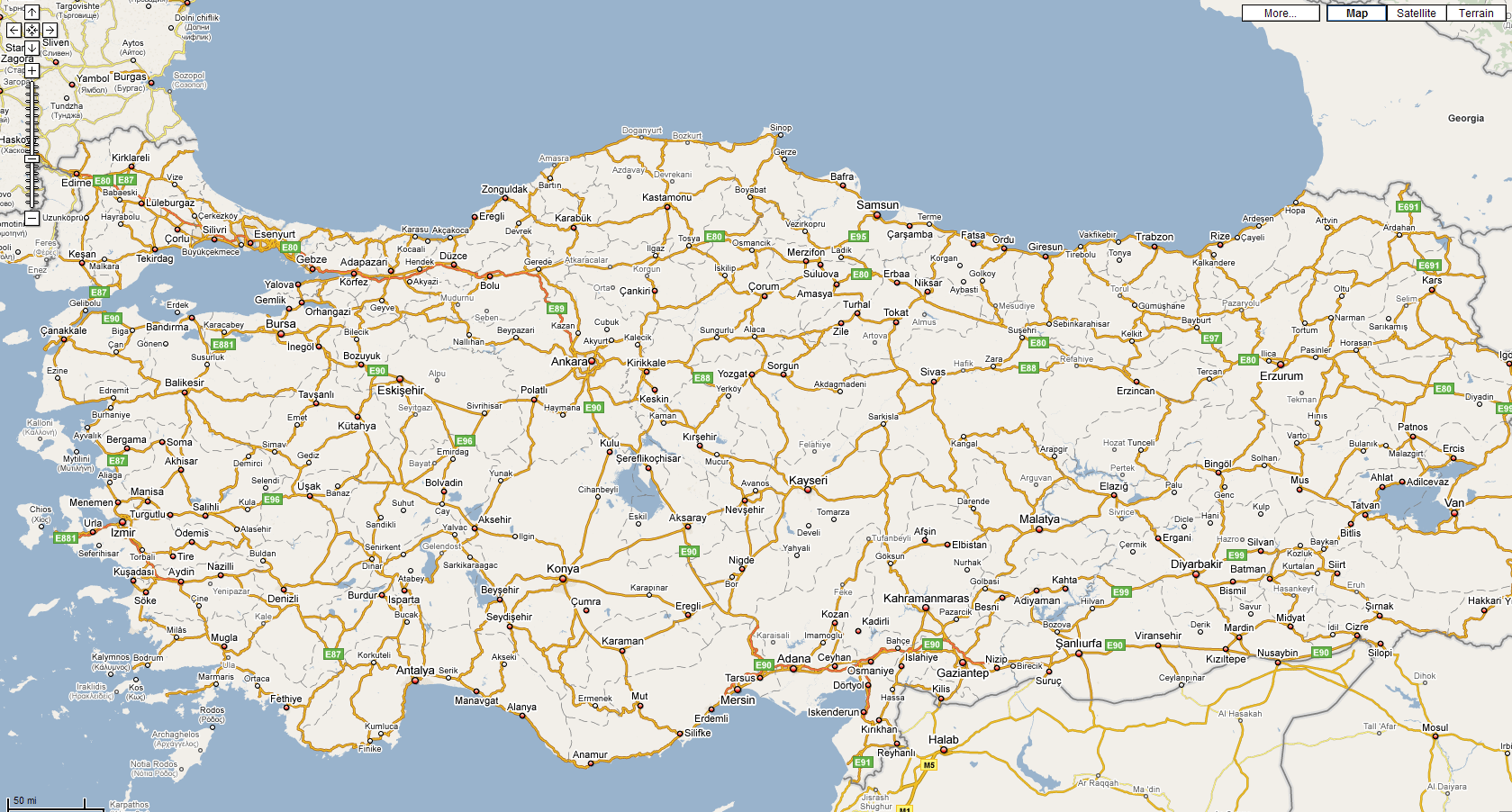 karten von turkei