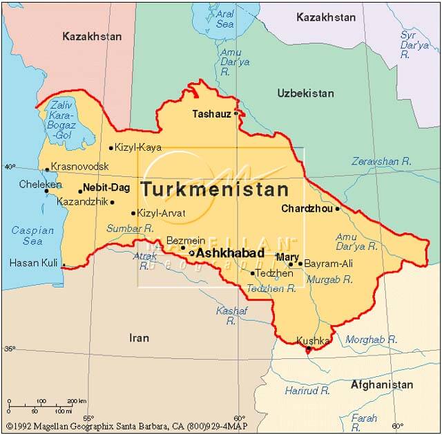 ashgabat turkmenistan karte