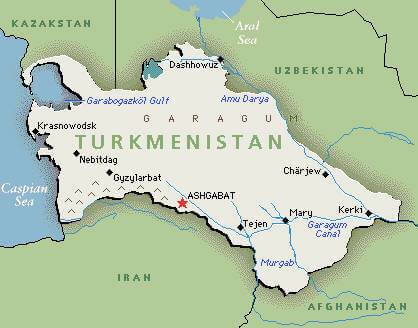 turkmenistan karte