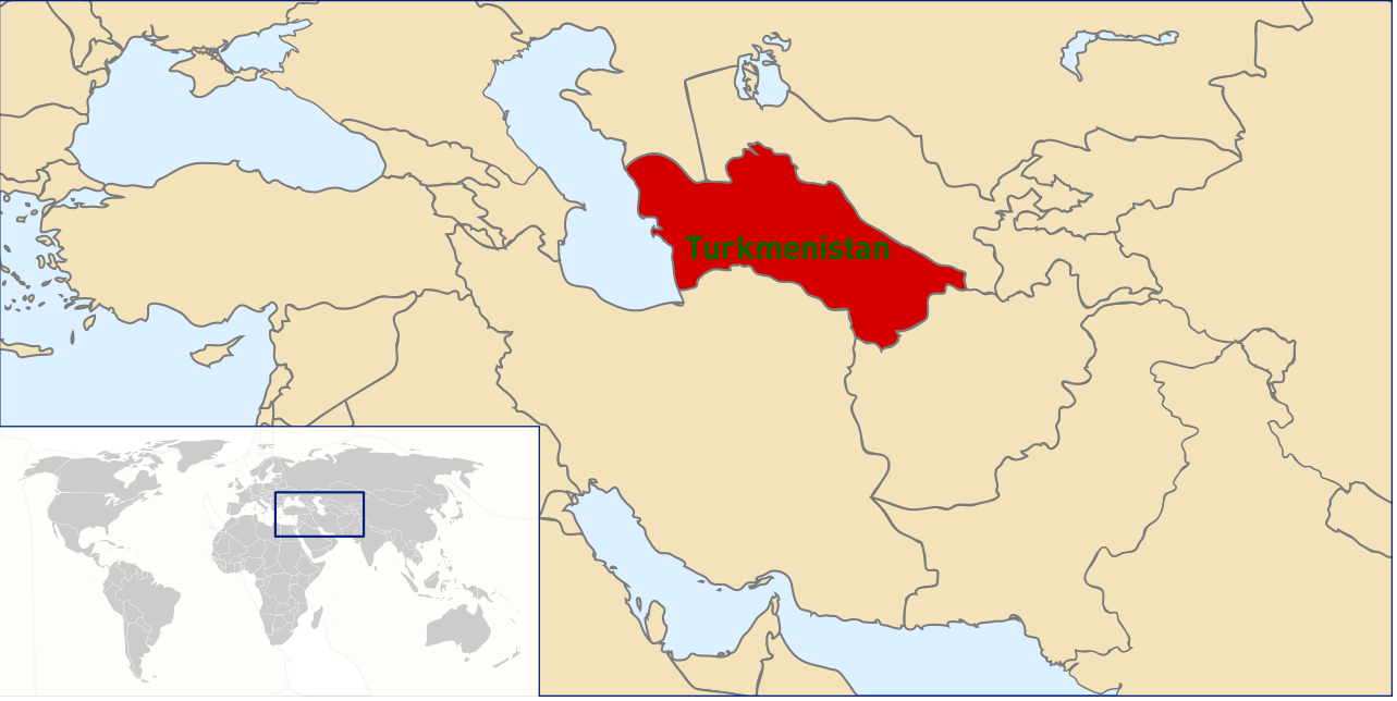 wo ist turkmenistan im dem welt