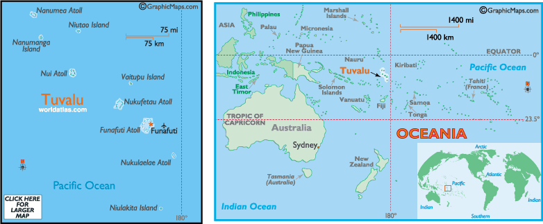 karte von Tuvalu