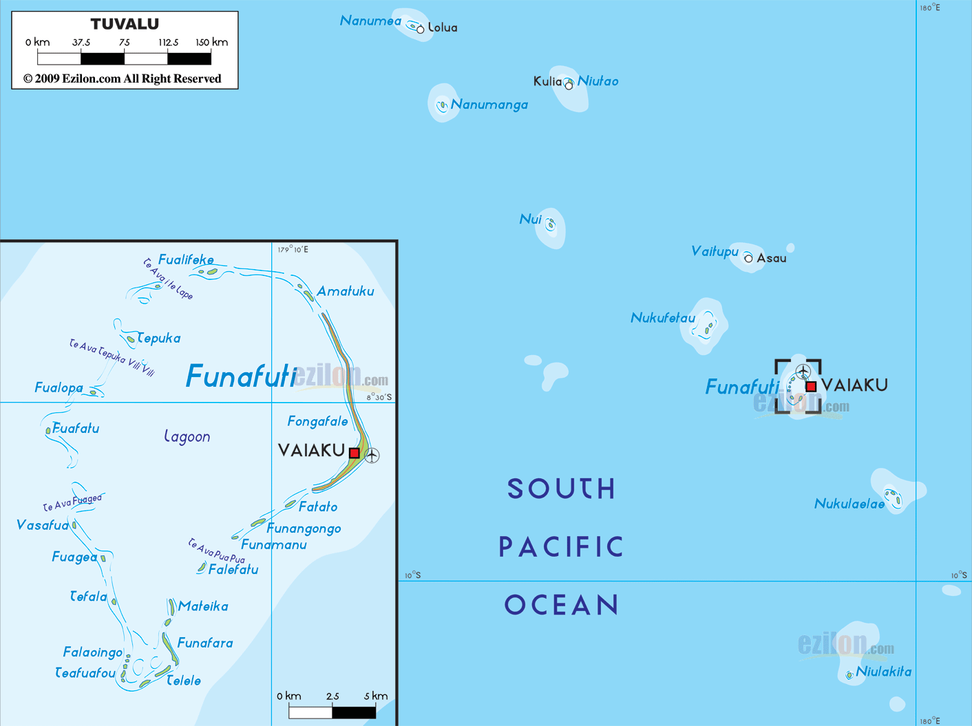 Tuvalu karte