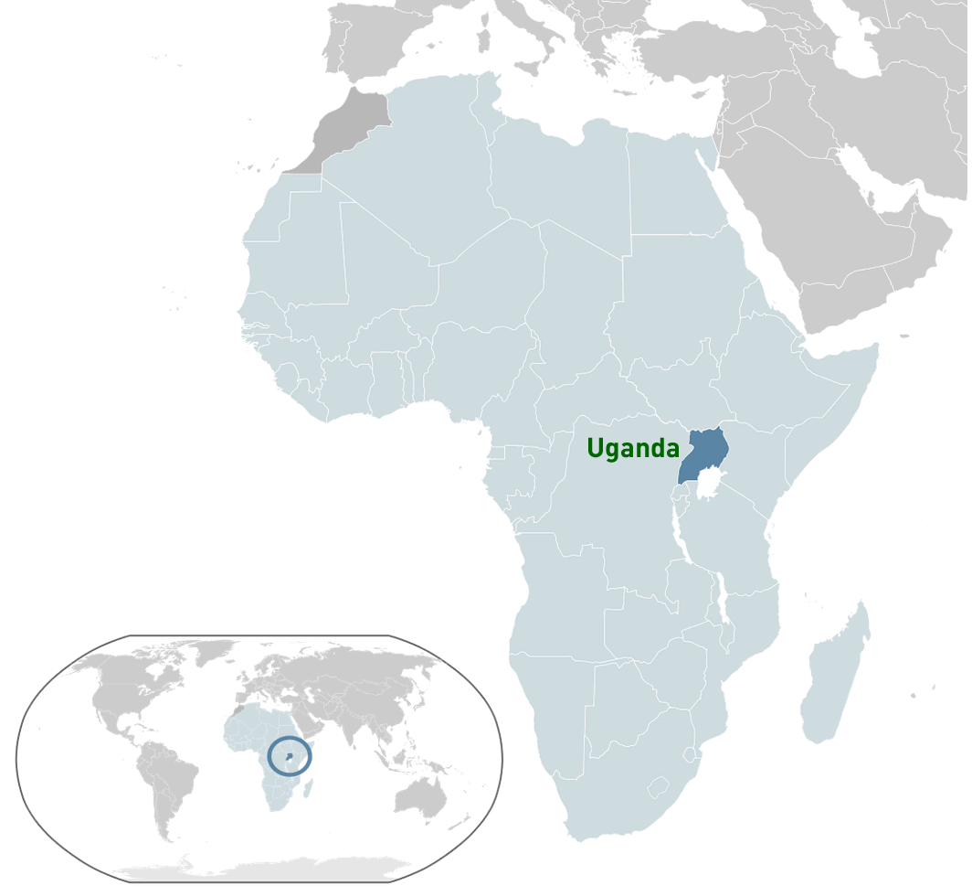 wo ist uganda im dem welt