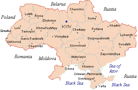 ukraine stadte karte