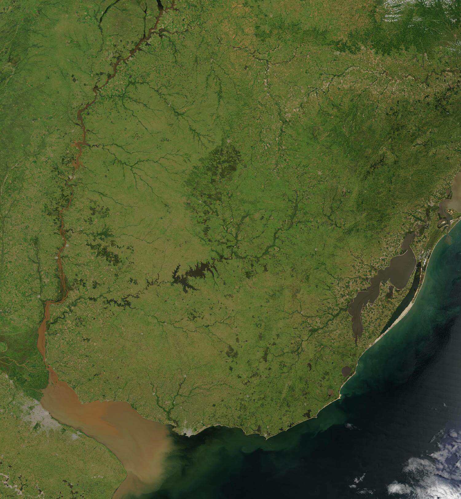 satellit bild foto uruguay 2004