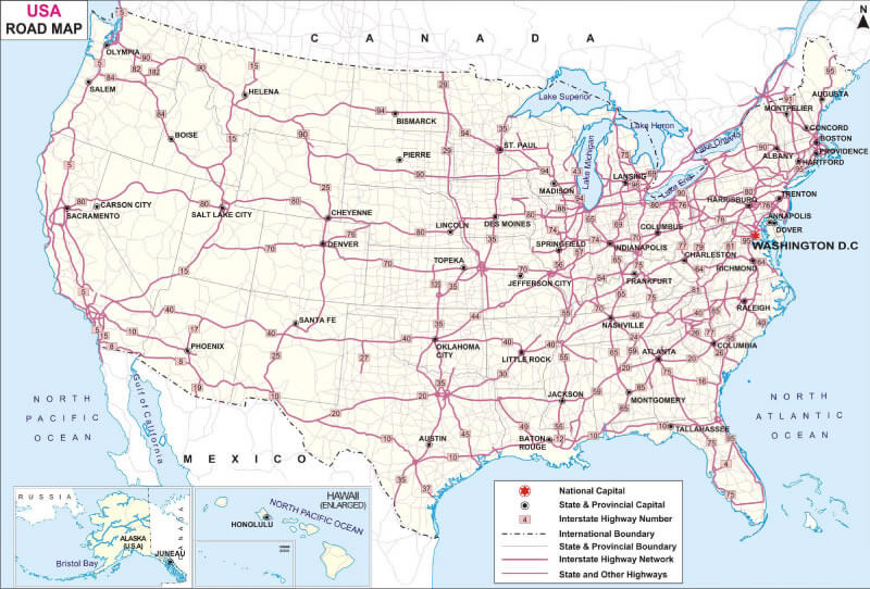 US strase Map