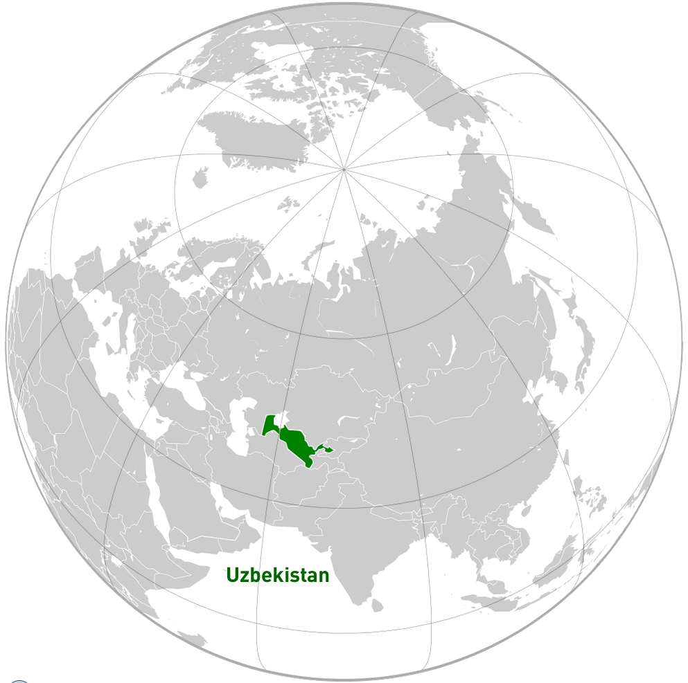 wo ist usbekistan im dem welt