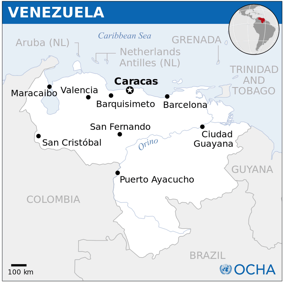 venezuela lage karte