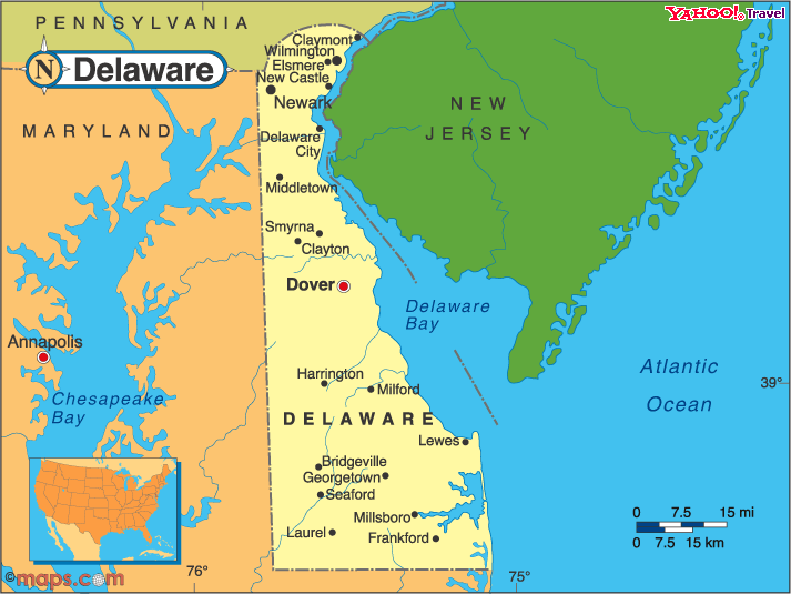 delaware karte usa