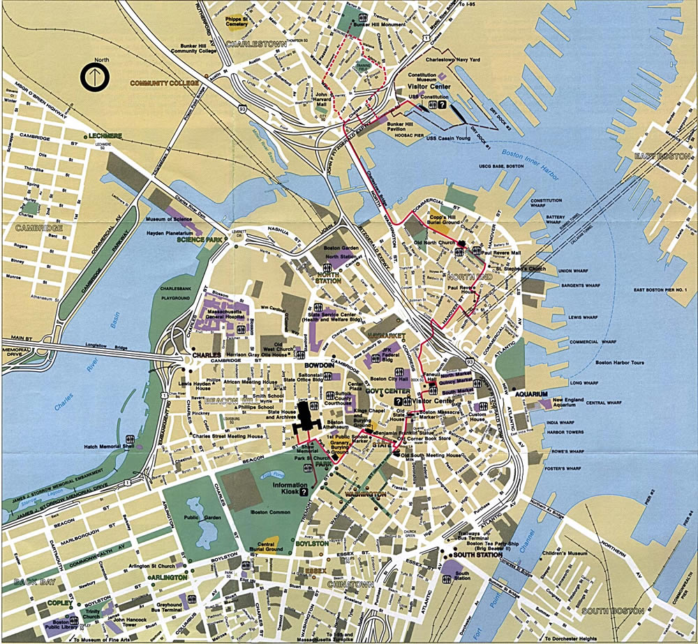 Boston Massachusetts Karte