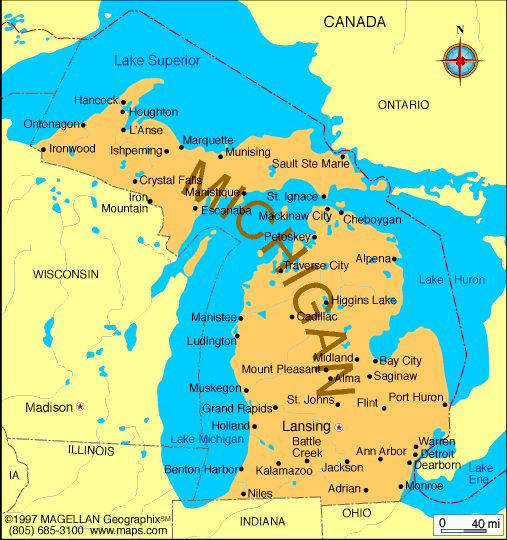 michigan karte