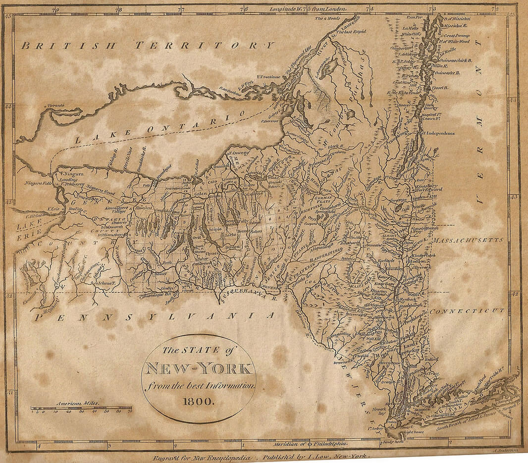 new york historisch karte 1800
