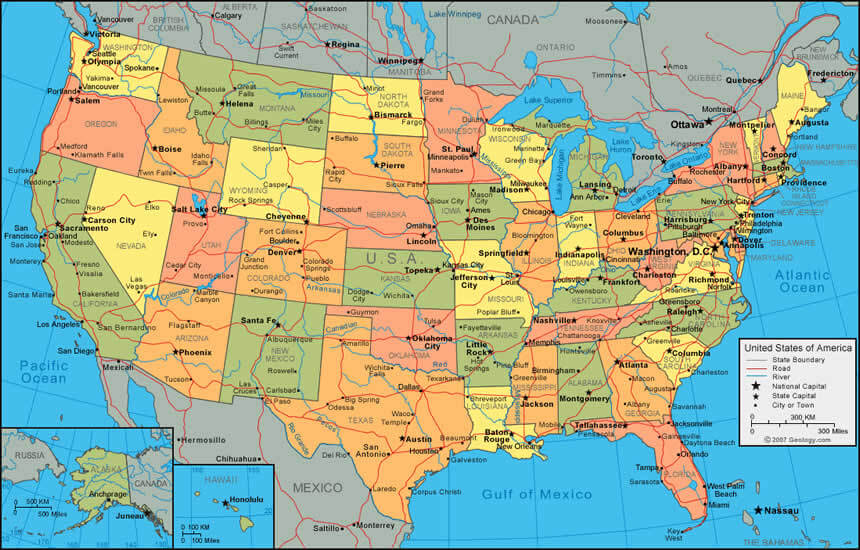 Vereinigte Staaten karten