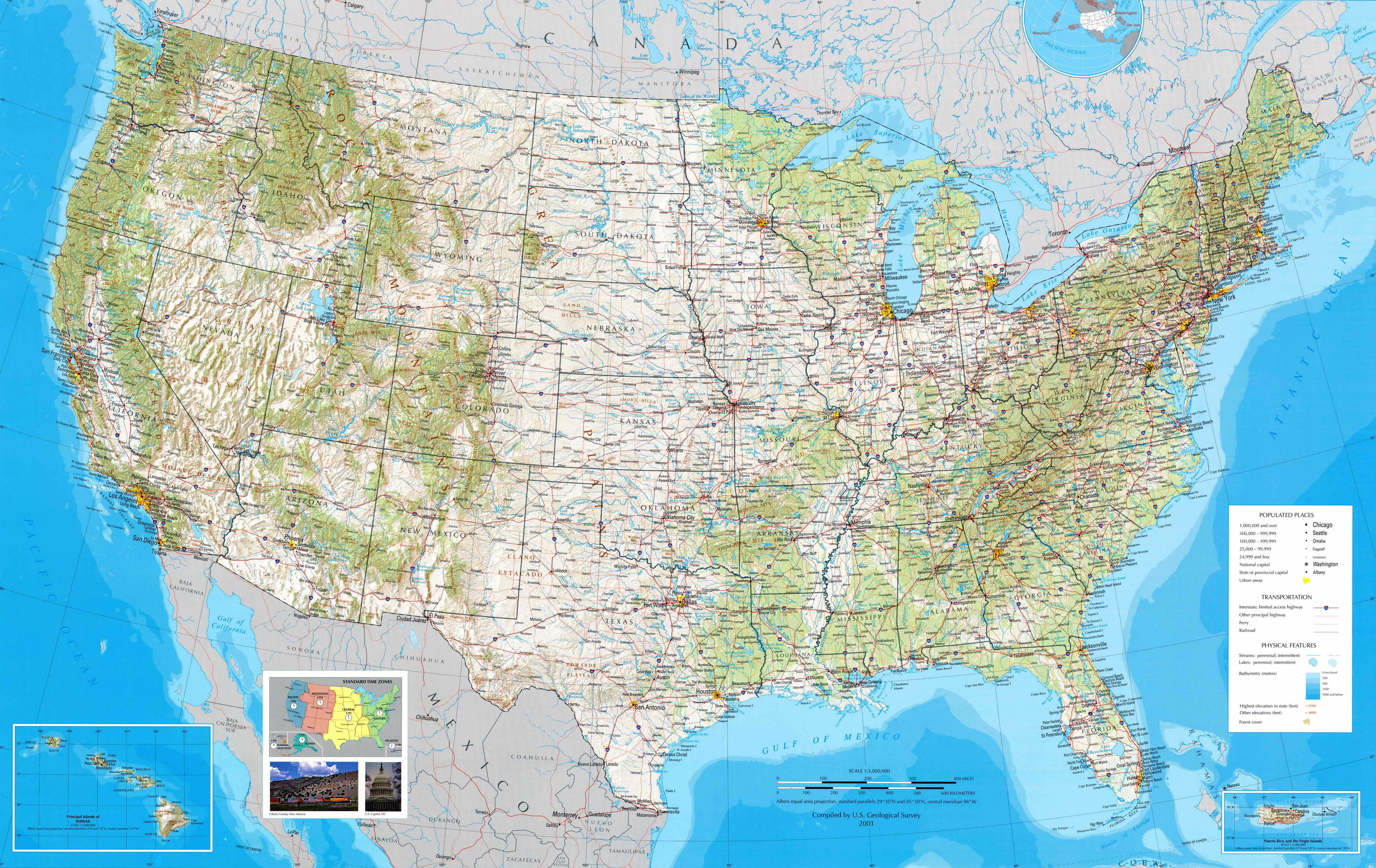 Vereinigte Staaten landkreise strase karte usa