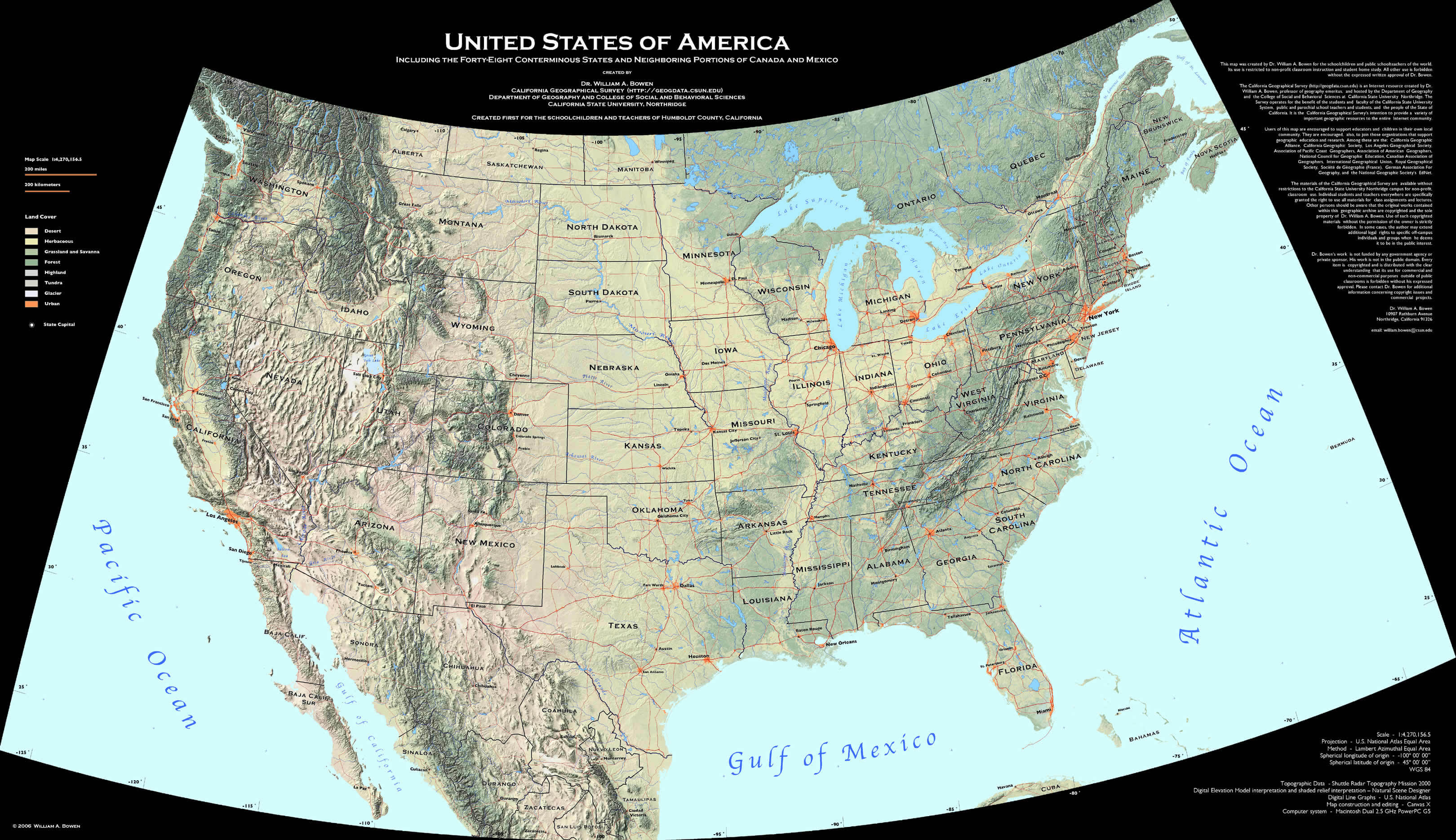 Vereinigte Staaten mauer karte