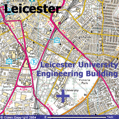 Leicester university karte