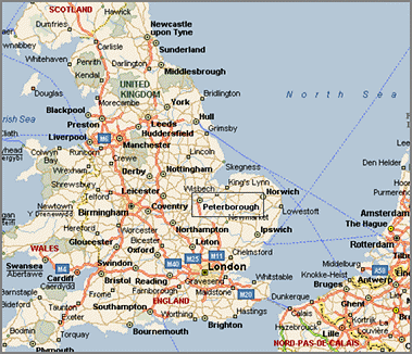 Peterborough karte uk