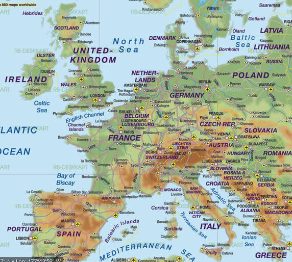 vereinigte konigreich europa karte