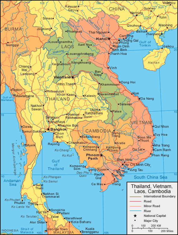 karte von vietnam