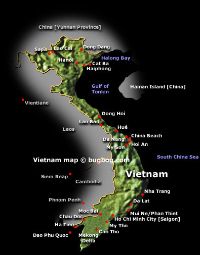 satellit vietnam karte