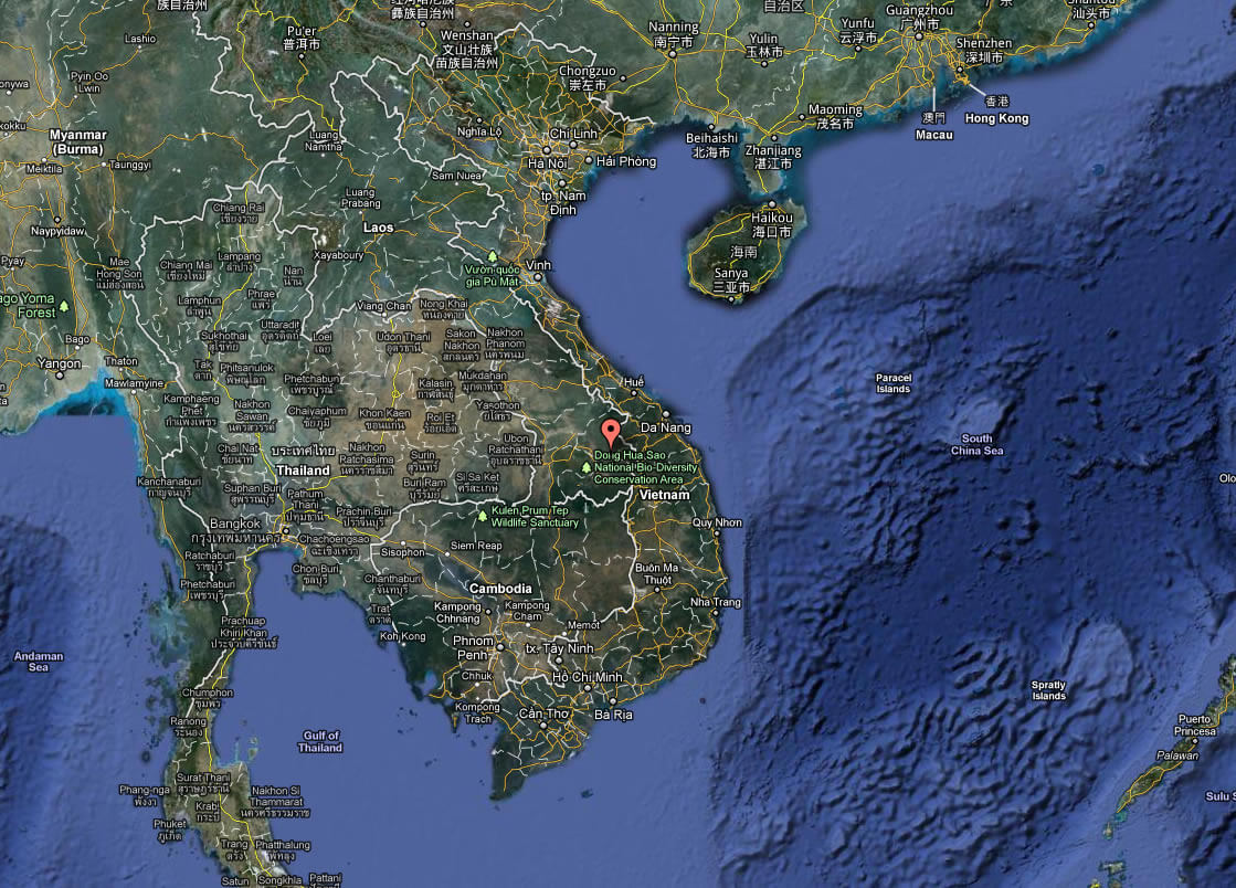 satellit bild von vietnam