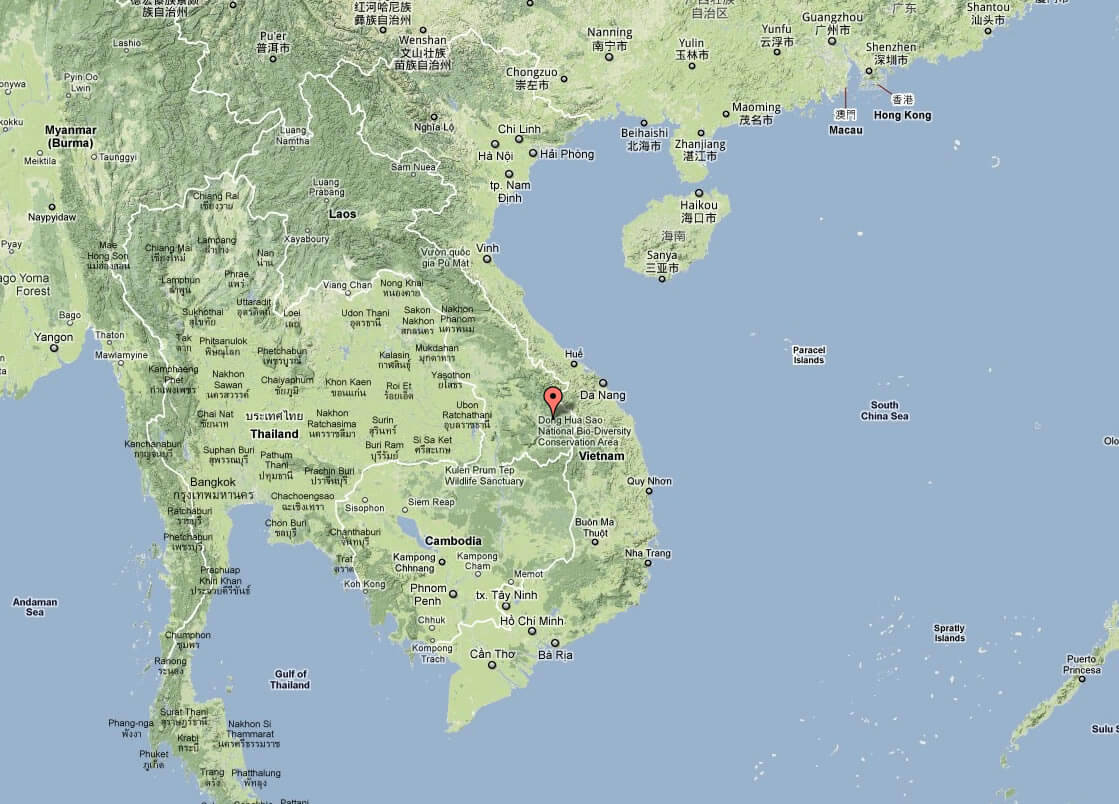 topographisch karte von vietnam