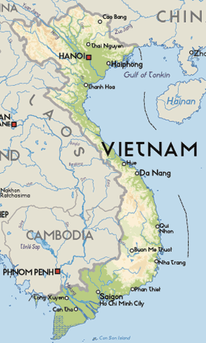 vietnam karte hanoi