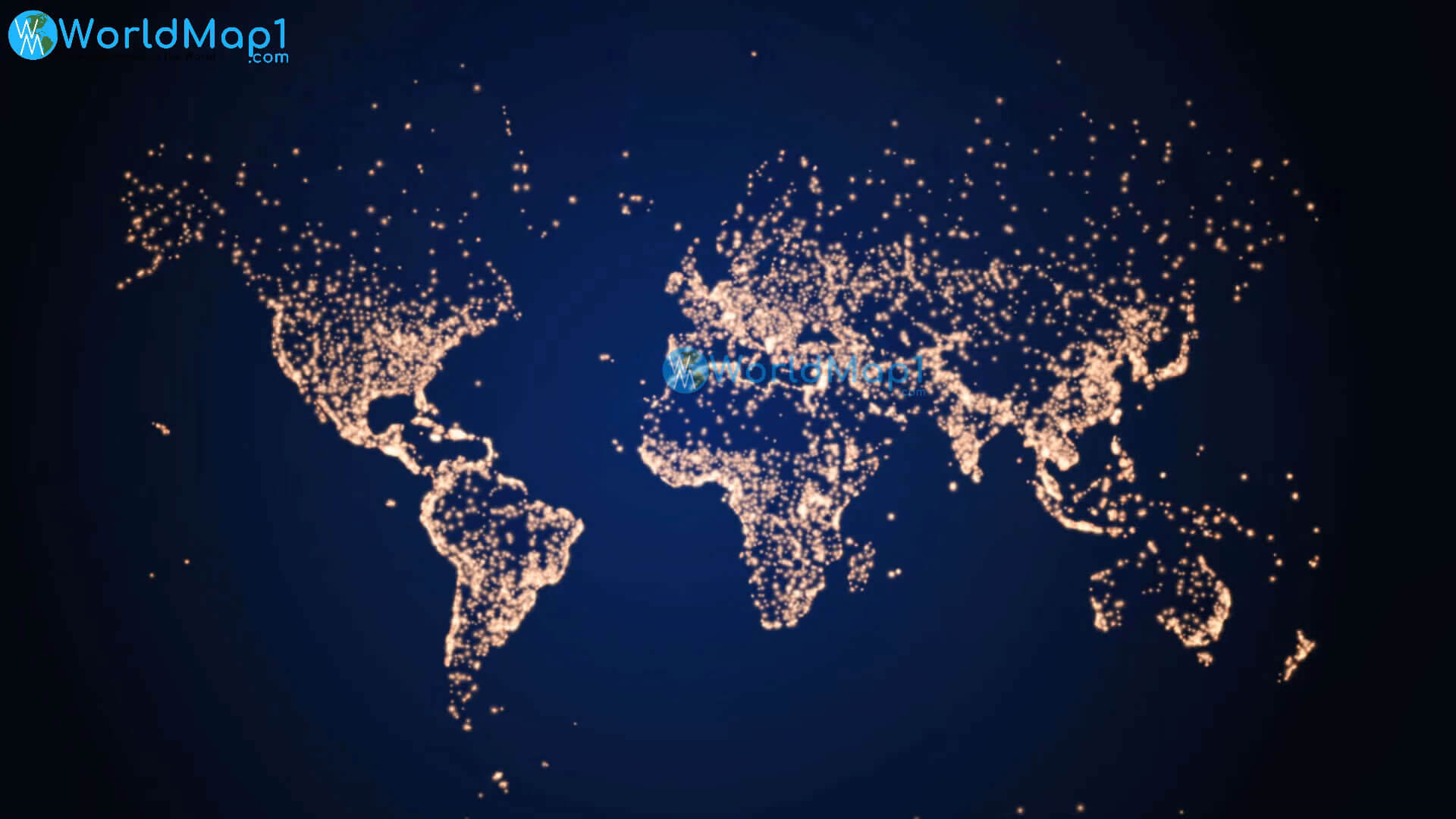 Weltstädte-Nachtlichtkarte