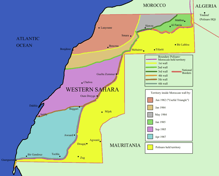 westsahara karten