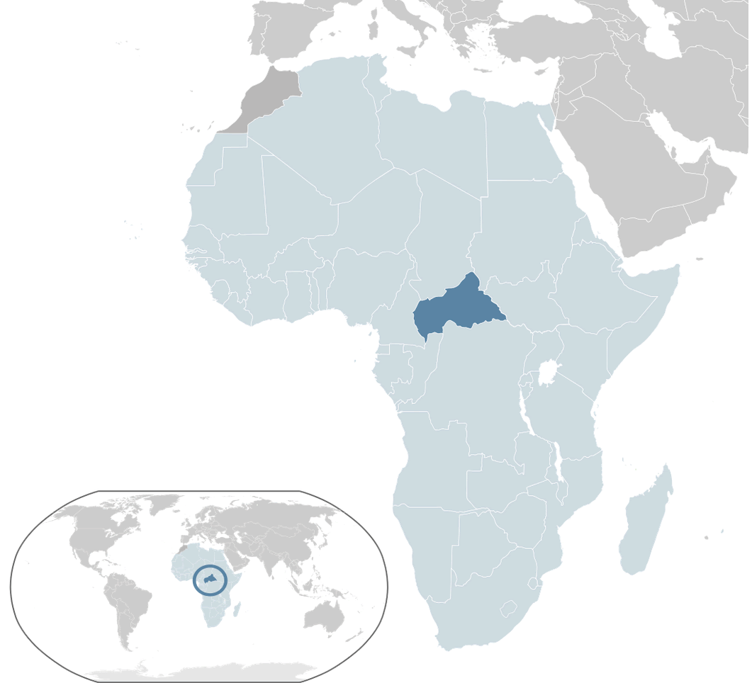 wo ist zentral afrikan republik im dem welt